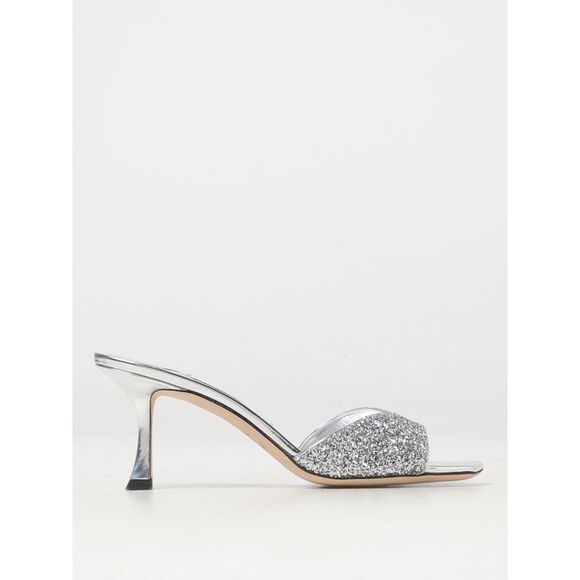 JIMMY CHOO Shoes - Jimmy Choo Heeled Sandals Woman Silver